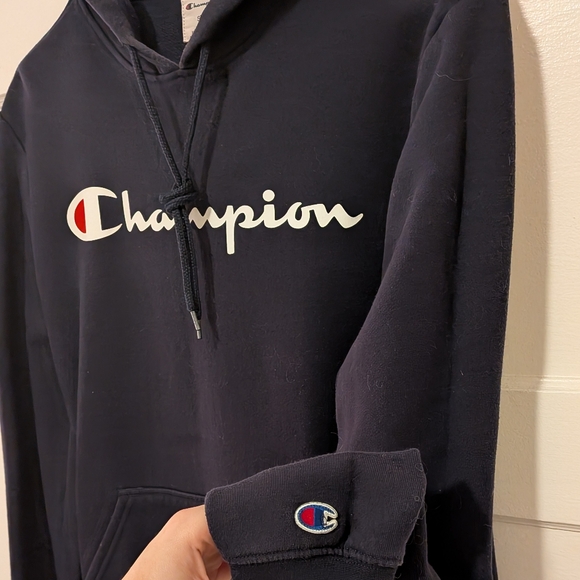 Champion Dark Navy Hoodie - Picture 1 of 3